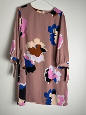A NEW DAY dress size Medium pink blue floral shift longsleeve