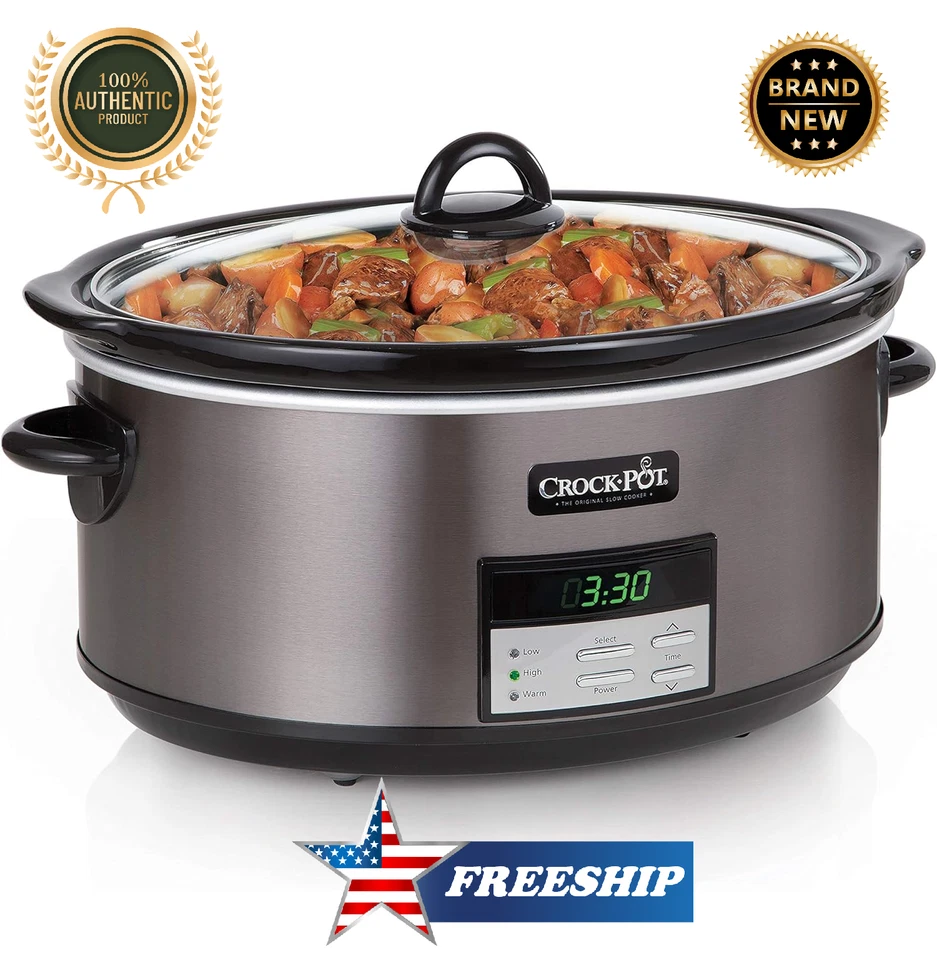 Crock-Pot 8Qt Digital Slow Cooker. 10+Serving , 320W, #SCCPVFC800-DS - Image 2 of 4