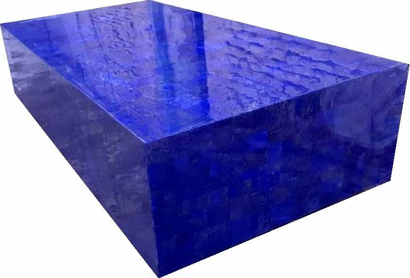 Lapis Lazuli table 55.12 In coffee table, unique coffee table, Stone Table - Image 2 of 4
