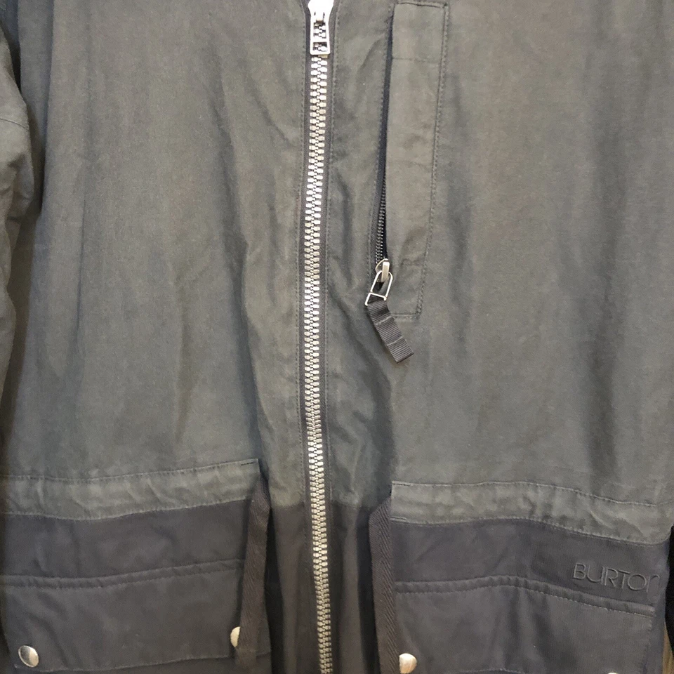 BURTON толстовка с капюшоном DRYRIDE парка Куртка Пальто женщин большой L черный сноуборд лыж зима - Изображение 3 из 4