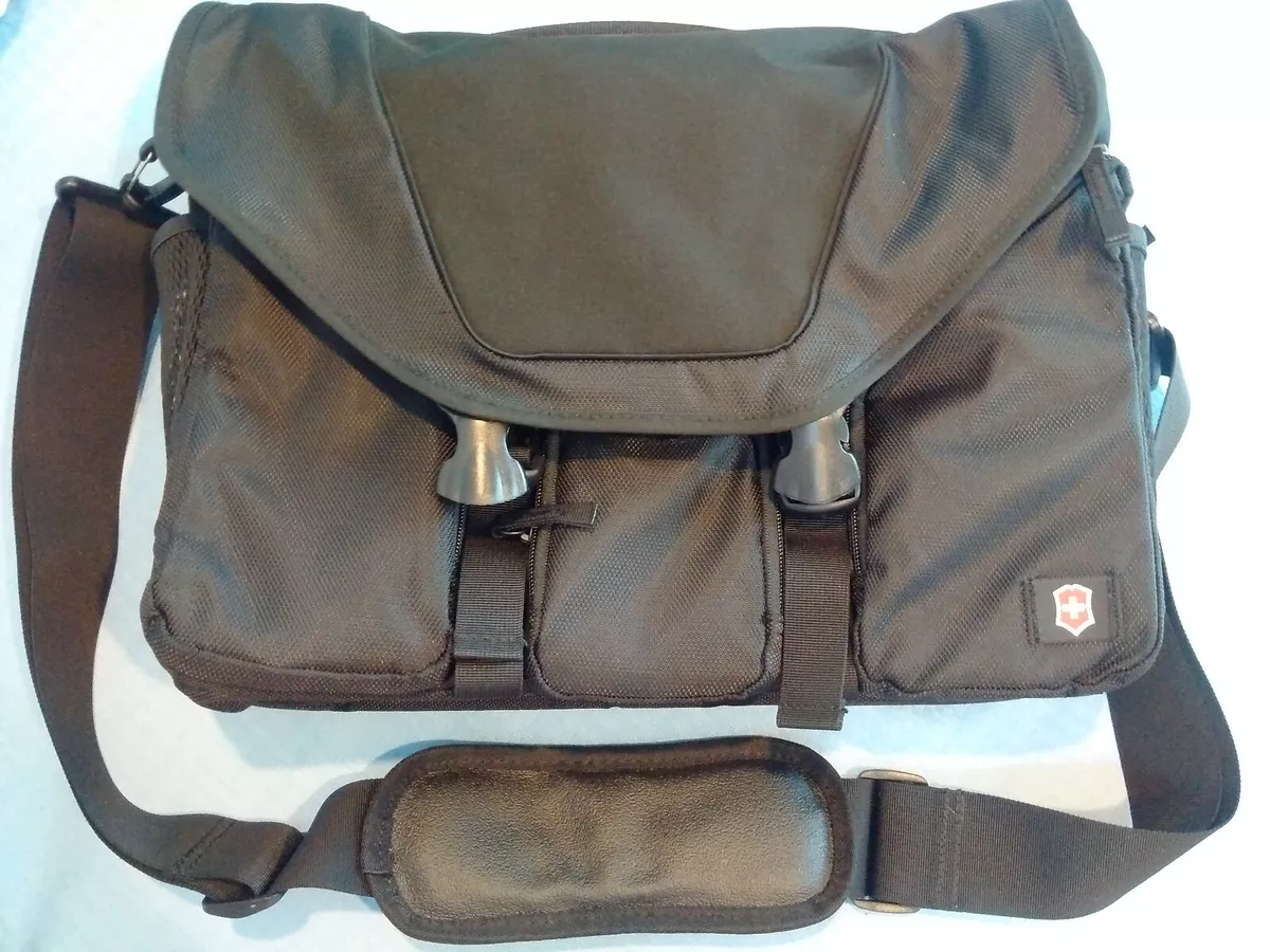 Victorinox Swiss Army Messenger Laptop Bag Black BRAND NEW eBay