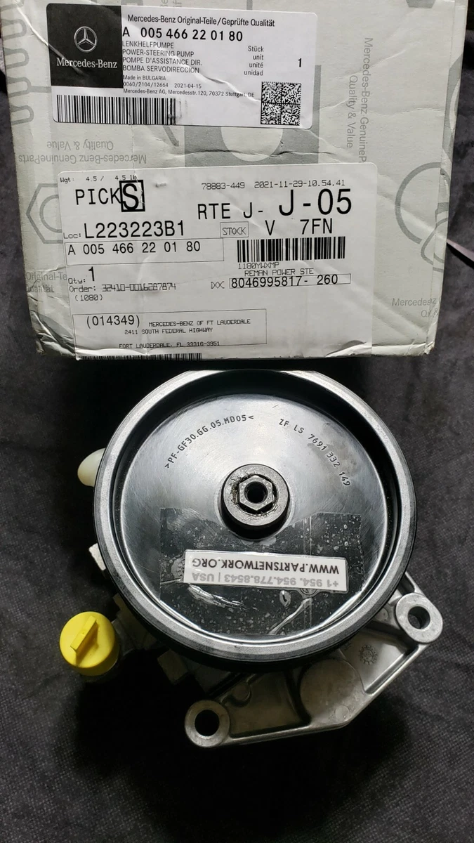 OEM/GENUINE MERCEDES-BENZ A0054662201 POWER STEERING PUMP 1 YEAR 