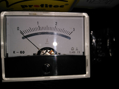 Profitec K-60C DC-3A Rotary Coil Installation Instrument Panel Meter Ammeter 60x45 NEW