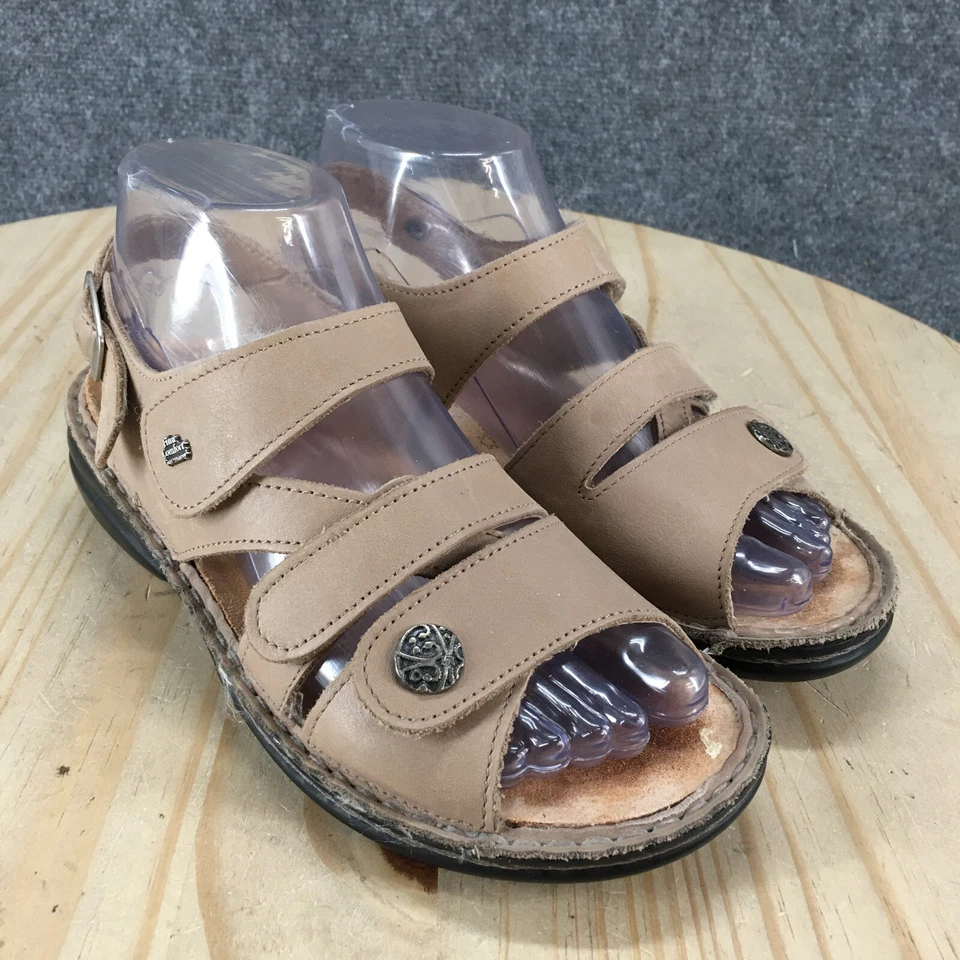 Finn Comfort Sandals Womens 36 Gomera Casual Strappy Slingback Beige Leather - Image 3 of 4