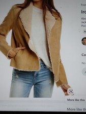 Iro Shearling Sheepskin Jacket, Larys, Size Uk12 / Eu 40 Rrp £1446.00