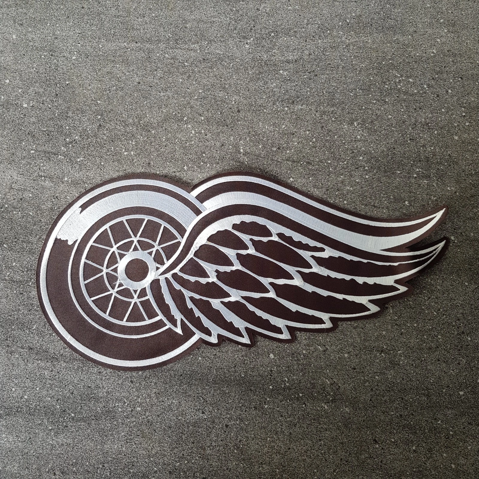 Brown Badge Detroit Red Wings Patch Logo For Jersey Jacket