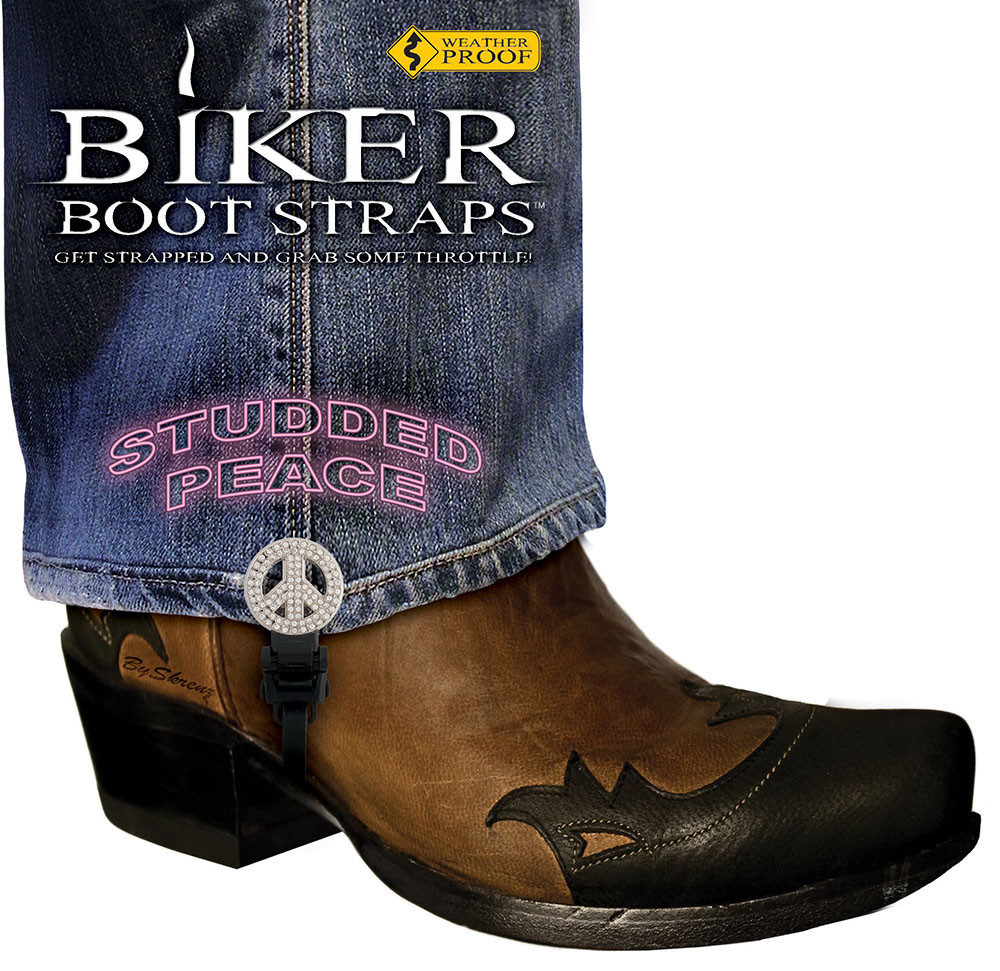 Harley-Davidson Boot Straps - 6” Base Model Premium Rubber Straps, Complete Set, Unisex 2 thumbnail image