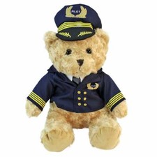 Piloten Teddy "Captain Kuschel" - 23 & 42 cm Kuscheltier Pl&uuml;schtier Pilot