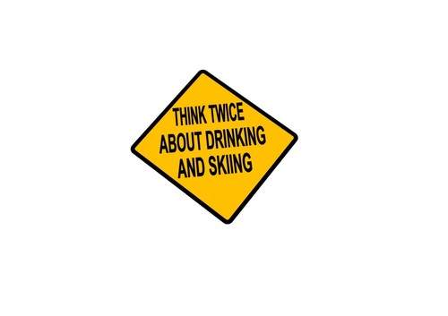 Ski Resort Ski Slope Warning Signs Novelty Skiing Warning Sign Skiers Signs - Picture 8 of 12