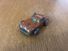 VINTAGE 1950s JAPAN TIN LITHO MINIATURE CAR FIRE DEPARTMENT CHIEF TOY