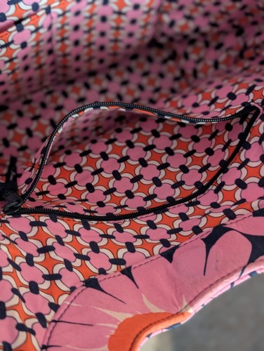 Vera Bradley Bag Loves Me Pink Navy Side by Side Tote Shoulder Travel Shopping - Picture 8 of 11
