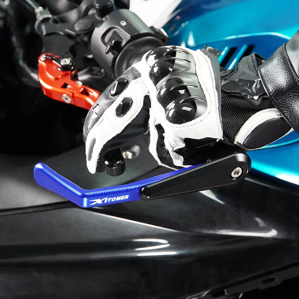 Fit For Kawasaki ZR-7/S 99-03 ZXR400 91-99 1 Set Handlebar Lever Grips Protect - Image 2 of 4