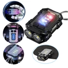 Mini Keychain Flashlight Super Bright Torch Rechargeable EDC LED&COB Light Lamp