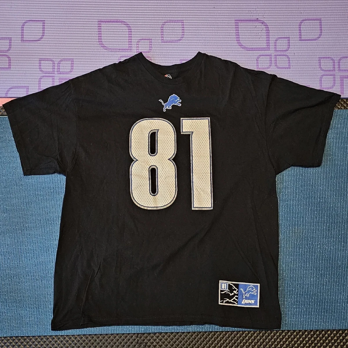 Calvin Johnson Megatron Detroit Lions Jersey Style T Shirt 81