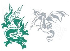 DRAGON  DECAL / STICKER  CHOICE OF 9 COLORS  2 STYLES