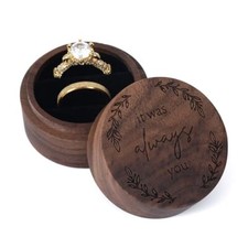 Ring Box, wooden Ring box for Wedding Ceremony Ring Bearer is was always you