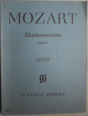 Noten: Wolfgang Amadeus Mozart, Klaviersonaten Band 1 - Urtext. G. Henle Verlag,