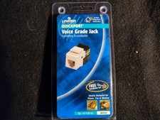 QuickPort Voice Grade Jack Leviton R02-41106-W White New Sealed Phone Fax Modem