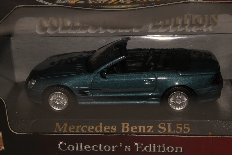 Yat Ming Road Legends Mercedes Benz SL55, Teal Green 1/43 Scale - Image 2 of 4