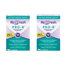 2 Pack - Rephresh Pro B Probiotic Feminine Supplement 30 Capsules - 1 Per Day