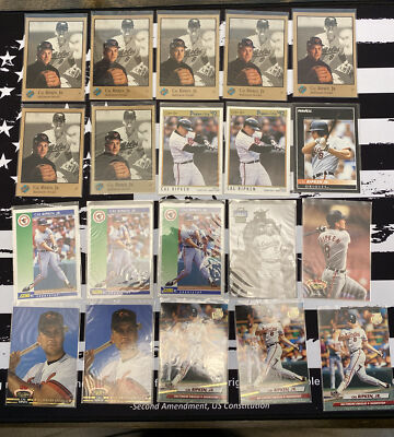 Cal Ripken Jr Lot 1992 FLEER Ultra STADIUM CLUB Score Pinnacle OPC STUDIO