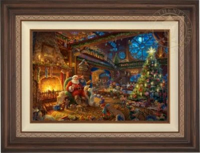 Thomas Kinkade Studios Santa's Workshop 18 x 27 LE Canvas G/P Framed - Image 1 of 4