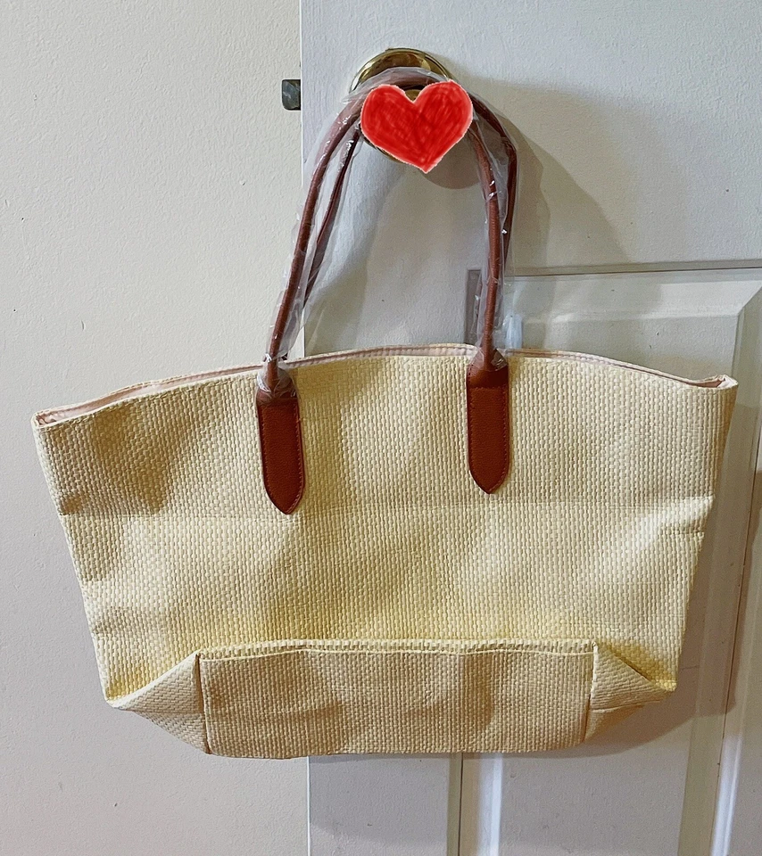 Bolso de Mano SAKS Fifth Avenue Paja Ratán GWP Belleza 2022 Foto 2 de 3