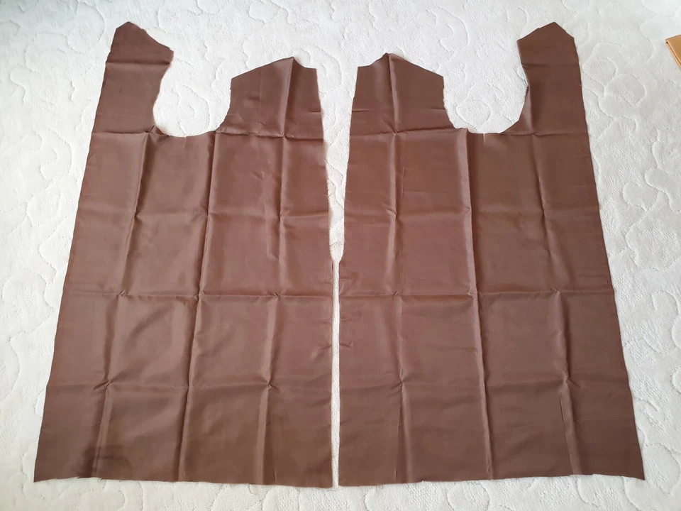 Nähen Basteln - Futterstoff Duchesse Taft-  2 Teile  je 90 x 65 cm - Braun - neu