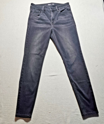 Old Navy Jeans 6 Womens Regular Size Black Denim Rockstar Super Skinny High Rise
