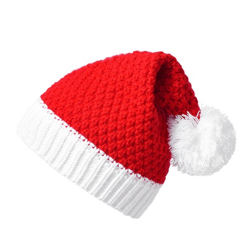 Christmas Knitted Santa Hat Winter Warm 