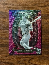 2023 Panini Chronicles Titan Scott Rolen #22 Purple Mojo /50 - Phillies