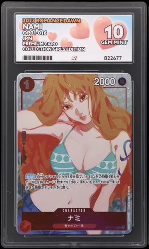 Nami OP01-016 ACE 10 FIRST PRINT Girls Edition Promo OnePiece Card Perfect 10