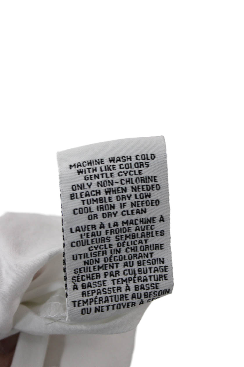 Magaschoni Womens Basic Collared Long Sleeve Whit… - image 6