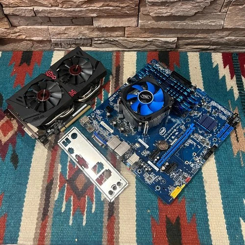 INTEL DB85FL B-85 mATX Motherboard Combo! Core i7-4770 •32GB RAM •GeForce GTX960