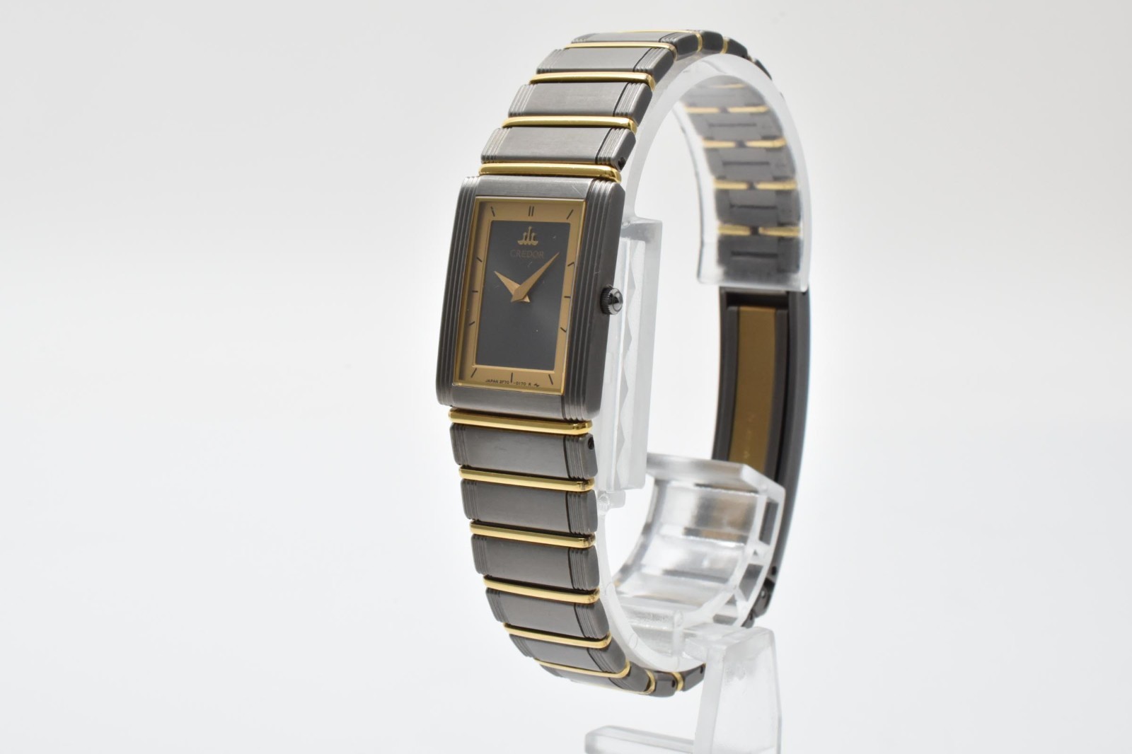 Seiko Credor 2F70-5140 18KT Titanium Quartz Ladies Watch Gray Dial Works #27 image 5