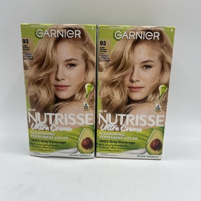 Garnier Nutrisse #93 Light Golden Blonde Permanent Haircolor 2 Pack