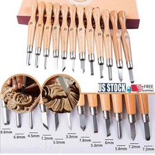 12Pcs Wood Carving Knife Set Wood Carving Tools Hand Chisels Set Wood Sculpture