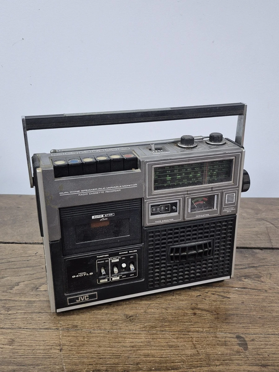BOOMBOX/CHAÎNE HI-FI JVC PC W47E radio-cassette tuner/tape vintage 1980/1990 EUR 149,00