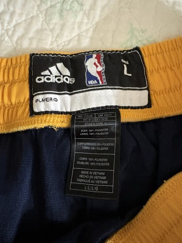 Men's Navy Cleveland Cavaliers Adidas Shorts Size Large - Picture 3 of 5