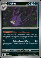 Crobat 051/086 ME04 Chaos Rising Reverse Holo R NM English Pokémon