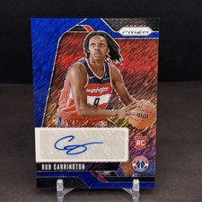 2024-25 Panini Prizm Bub Carrington Rookie AUTO FOTL Blue Shimmer 22/25 WASH BH3
