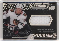 2020-21 SPx UD Black Obsidian Rookies Jersey 145/399 Brandon Hagel #ORJ-BH 7l6