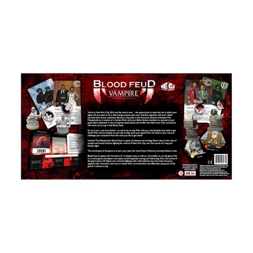 Everything Epic Board Game Vampire the Masquerade - Blood Feud Box VG+/NM - Picture 2 of 2