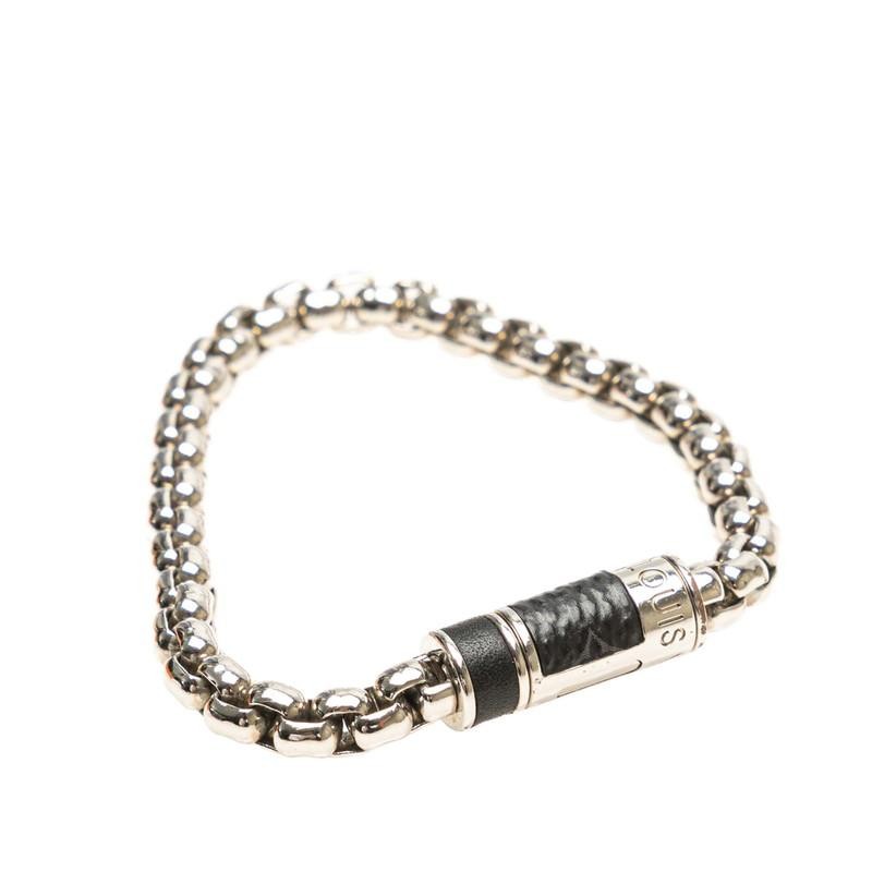 Louis Vuitton Monogram Eclipse Chain Bracelet M63… - image 4