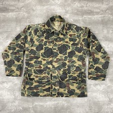 vintage SAFTBAK duck camo shirt jacket shacket M hunting