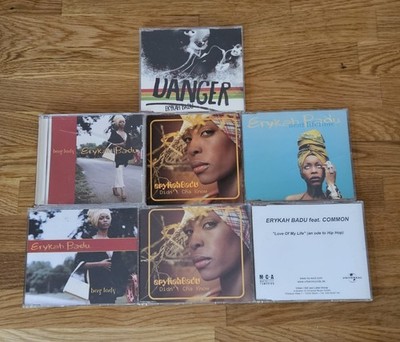 7 x ERYKAH BADU - bag lady + didn t cha know danger + love of my life -  CD s