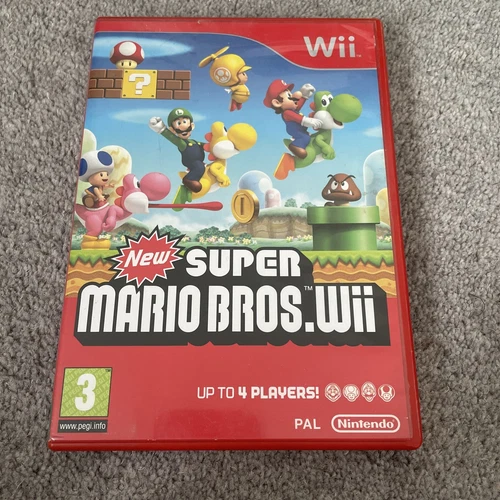 New Super Mario Bros Wii -  Nintendo Wii Game - 2009 - Complete