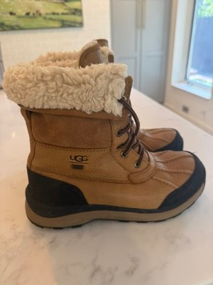 UGG Adirondack Chestnut Waterproof Leather Snow Boots Size US 7.5 Women