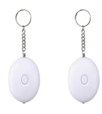 Sontax Mini Personal Alarm & Flashlight Keychain - 2 Pack  Batteries Included