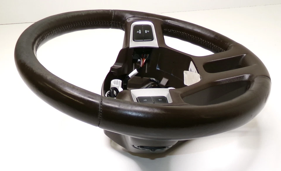 09-12 Dodge Ram 1500 2500 3500 Brown Leather Steering Wheel Foto 4 de 4
